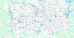 Photo of location of our office on a map.